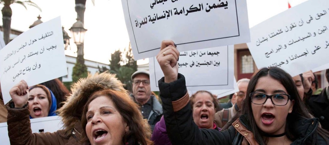 Marruecos: multitudinaria movilización contra la ley que prohíbe el aborto - Fuente: El Intransigente.