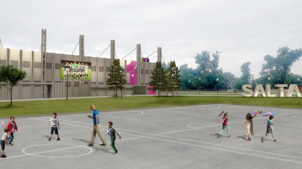 El Gobierno de la Provincia de Salta pondrá en marcha un plan de renovación integral para el estadio polideportivo Delmi - Fuente: Gobierno de Salta.