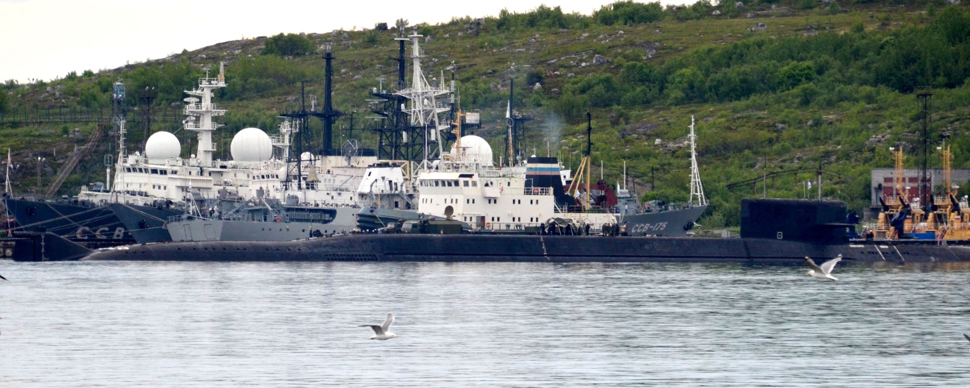 Terrible incendio de un submarino Fuente: Gobierno Rusia.