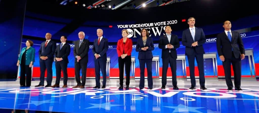 coronavirus en el debate presidencial demócrata