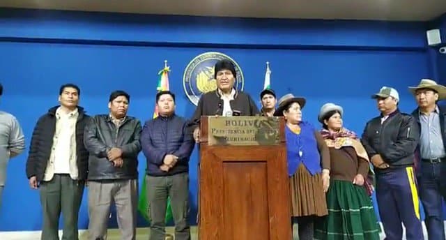 Evo MOrales - Fuente: Twitter Cansillería de Bolivia