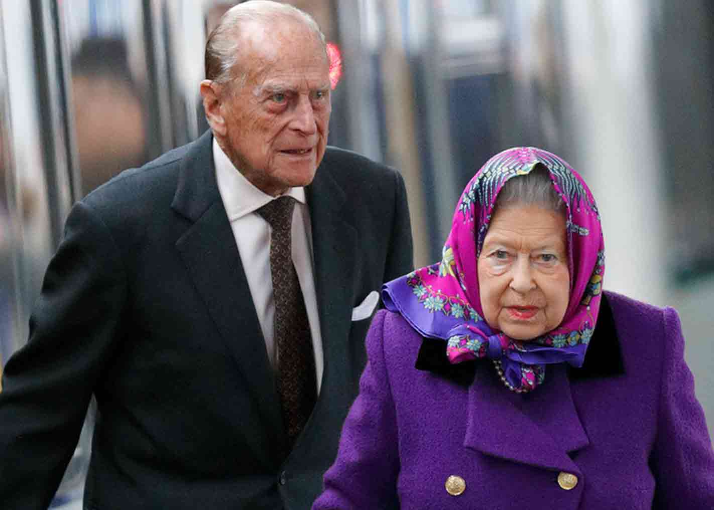 Príncipe Felipe y reina Isabel