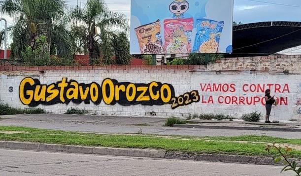 Pintado de Gustavo Orozco en las calles de Salta