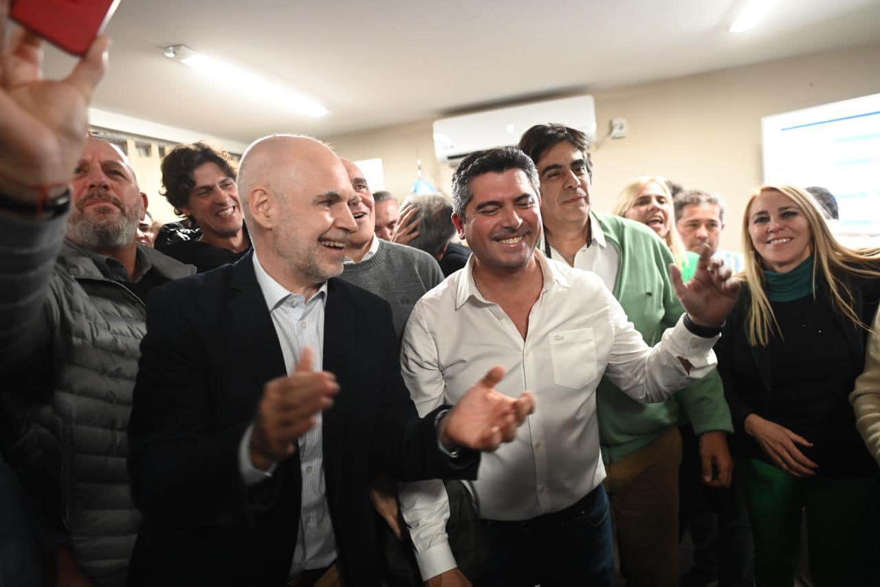 Horacio Rodríguez Larreta con Marcelo Orrego.