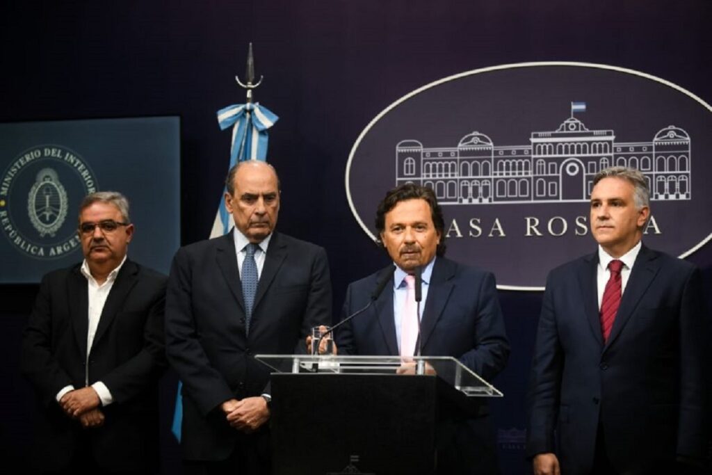 Gustavo Sáenz, Francos, Llaryora y Jalil - Casa Rosada