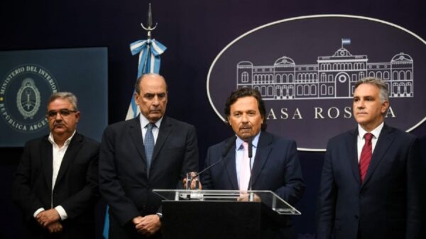 Gustavo Sáenz, Francos, Llaryora y Jalil - Casa Rosada
