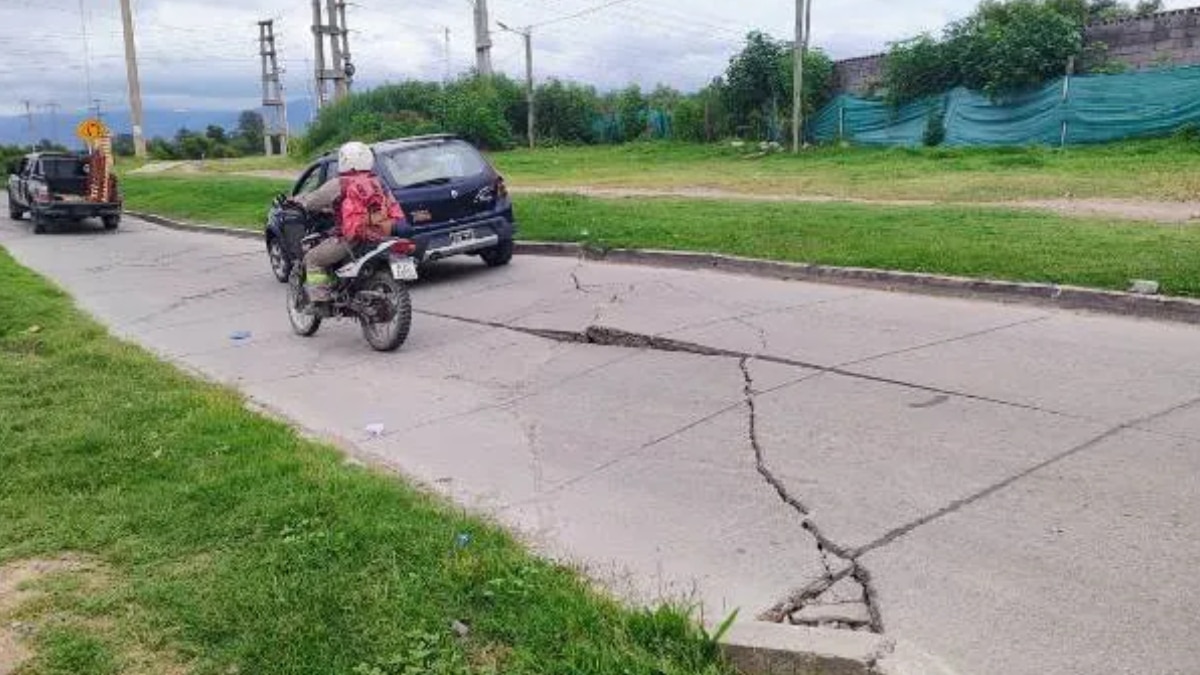 Calles rotas en Salta